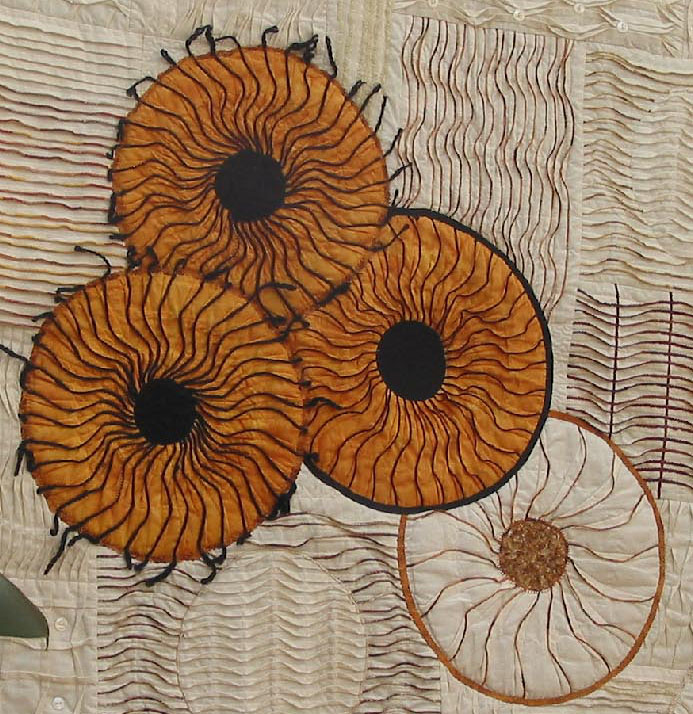 Circle sunflowers image