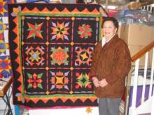 Foldy Rolly Quilt made by Peggy Hurst